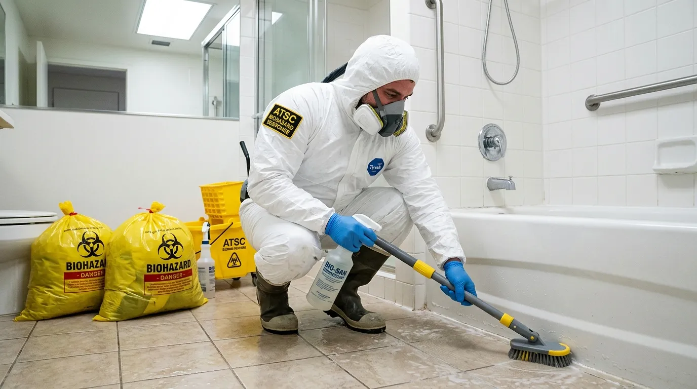 Decontamination equipment deployed for Blood Cleanup in Greencastle